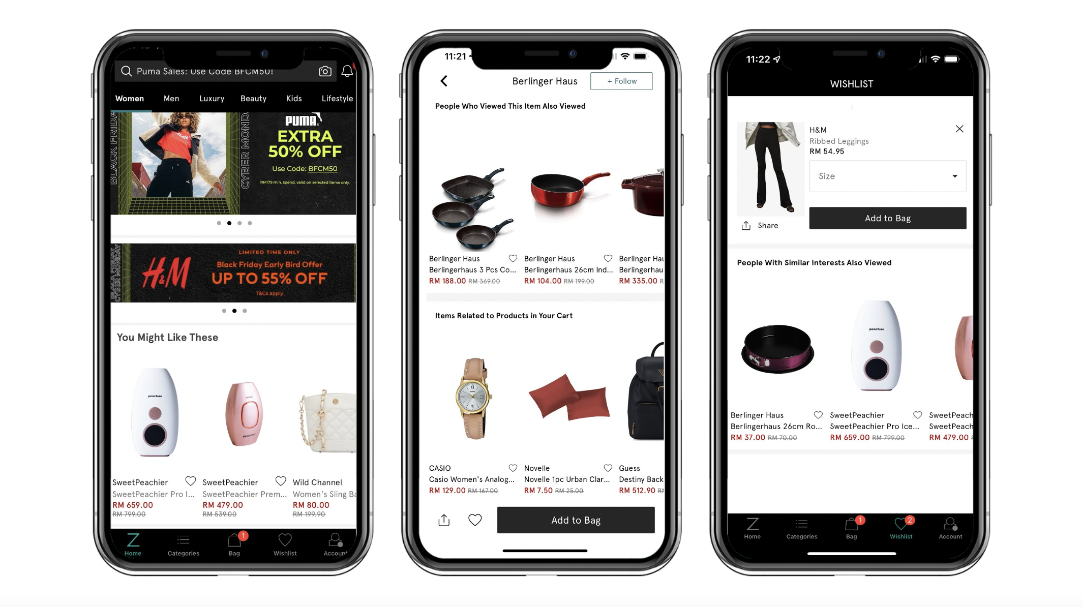 ZALORA app view ZALORA app view
