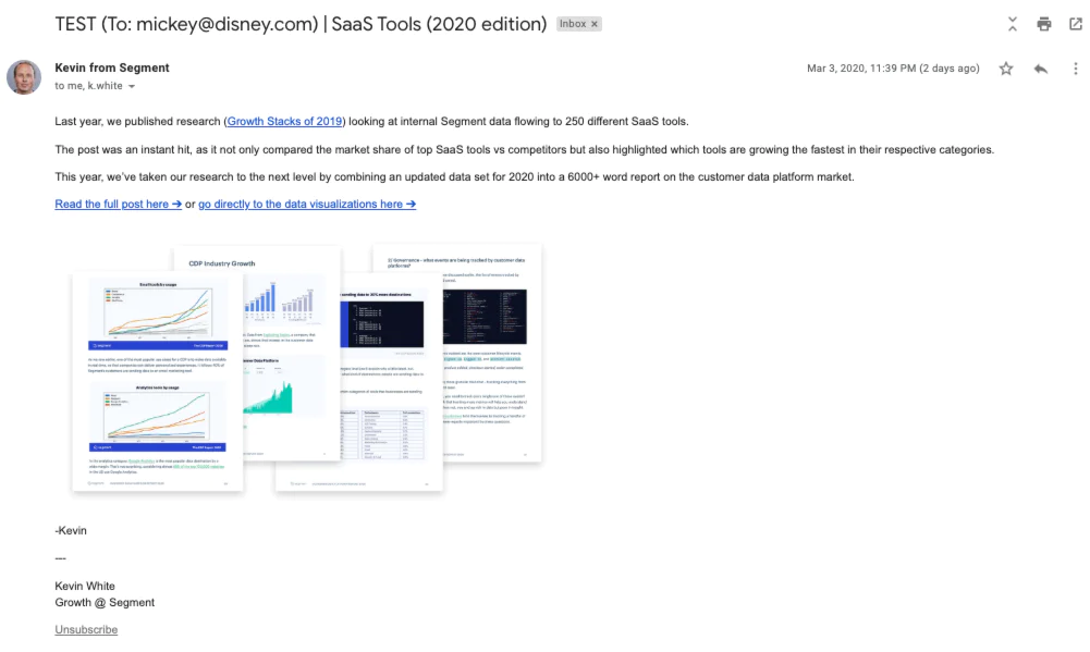 Good example of how to write an email